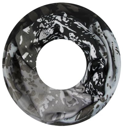 Majea Damen Loop Schal Schlauchschal Halstuch (880022) (schwarz 22)