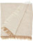 Martina Home Spiga Foulard Multiuso, 80% Cotone, 20% Poliestere, Ecru e Beige, 130 x 180 cm