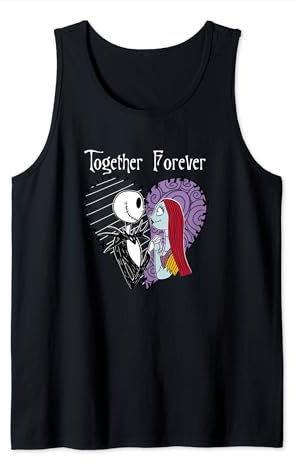 Disney The Nightmare Before Christmas Jack & Sally Together Débardeur
