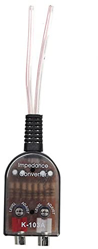 Auto Auto Audio Converter Stero Einstellbarer Lautsprecher, Auto Stero Einstellbarer Lautsprecher High zu Low RCA Line Audio Impedance Converter, High Frequency to Low Frequency Audio Converter