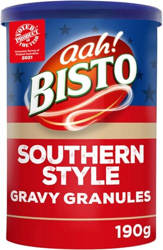 Bisto Southern Style Gravy Granules, 190 g Drum (1-Pack) | Quick Preparation, Just Add Hot Water, Vegetarian Friendly, Flavourful Gravy