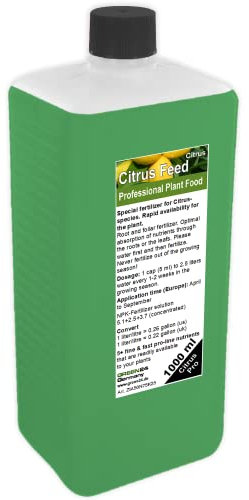 GREEN24 Engrais pour citrus, fertilisation de citrus, engrais liquide HIGH-TECH de qualité supérieure de la gamme professionnelle, engrais complet NPK pour citrus