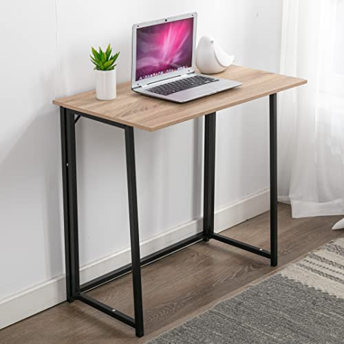 mcc direct Folding Computer Desk Study Desk Writing Table Home Office Boston (Natural)