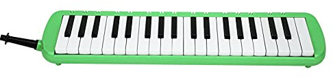Melodica, Melodica 37-Tasten-Tastatur-Blasmusikinstrument für Professionelles Anfängertraining (Grün)