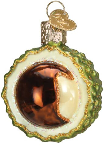Old World Christmas Kastanien-Glas-Ornament Weihnachtskugeln Christbaumschmuck für Weihnachtsbaum