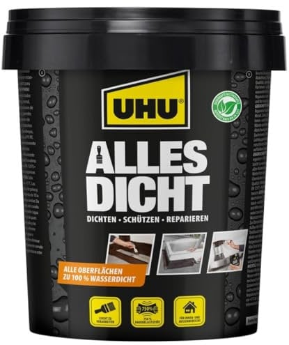 UHU Caucho Líquido - Revestimiento a base de caucho para sellar, proteger y reparar de forma estanca.Sin disolventes. 750 ml