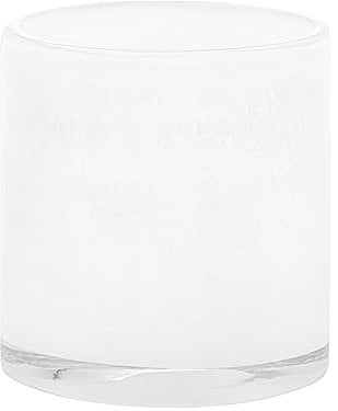 blomus Windlicht -SAGA- | Kerzenhalter aus Glas | Farbe White | Größe L | Ø15x 16H cm | für Innen- und Außendekoration