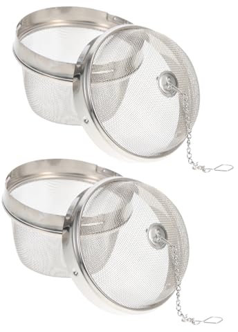 MAGICLULU 2st Gewürzkugeln Teesieb Teile Waschmaschine Teekugel-ei Suppensiebbällchen Tee-ei Aus Edelstahlgeflecht Multifunktions-schmuckkorb Sauber Rotieren Rostfreier Stahl Filter