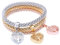 Albero Della Vita Braccialetto, 3 pezzi donna Bracciale Albero Della Vita Braccialetto, Braccialetto di fascino delle donne, per amico regalo, multicolore, oro, argento, oro rosa