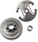 Ruota dentata per catena del tamburo frizione, adatta per motosega Husqvarna 340 340E 345 345E 350 351 353 445 445II 445E 450 450E 450E II