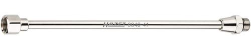 Hazet Edelstahl Verlängerung 9040-41, 187 mm Länge, Kompatibel 2-Wege Ausblaspistole 9040-4, Anschlussgewinde 1/8″ PF 28