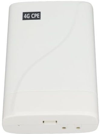 Routeur WiFi Extérieur 4G LTE CPE 300 Mbps, Pont sans Fil avec Emplacement SiM, Routeur 4G pour Pâturage, sous-Sol Extérieur, Chantier de Construction, Portable, (Prise UE)
