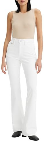 Levi's Jeans Acampanados 726 de Talle Alto para Mujer, Blanco Suave y Limpio, 29W / 30L