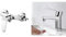 Ibergrif M12059-1, Mitigeur monocommande Douche, Robinet Douche Universel Filetage G1/2 & Star M11057, Mitigeur de Lavabo - Robinet de Salle de Bains Monocommande