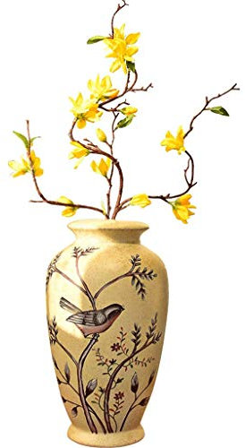 CONGRUI Keramik-Bodenvase, Dekoration, Ornamente, Garten, Wohnzimmer, Fernsehschrank, Weinschrank, Veranda, 37 x 13 x 14 cm