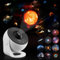 Projecteur Galaxie Projecteur d'étoiles Projecteur Planétarium avec 13 Disques Film HD, Lune, Système Solaire, Nébuleuse, Projecteur Etoiles Ciel Lampe de Galaxie avec minuterie, Angle Réglable 360°