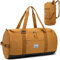 TAIHOYIN Sporttasche Herren Groß 60L Reisetasche Sport Tasche Rucksack mit Schuhfach Wasserdicht Trainingstasche Damen Fitness Gymtasche Leichte für Weekender Gym, Reise, Braun