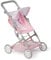 JC Toys - Faltbarer Kinderwagen, für Puppen bis 45 cm, ideal zum Spielen und Spazieren, Rosa mit Blumendekoration, entworfen von Berenguer, ab 3 Jahren