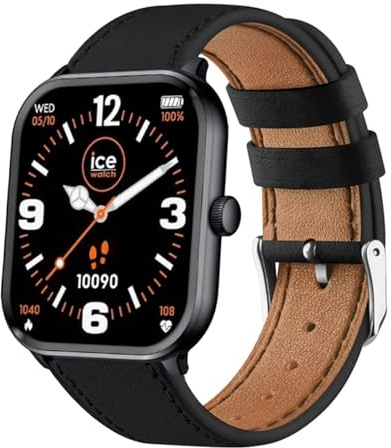 KUWAI Weiches Leder Armband Kompatibel mit Ice-Watch (1,85) Uhrenarmband, mit Verstellbare Metallschnalle Lederarmband für Herren und Damen Sport Ersatzarmband für Ice-Watch (1,85) Armbänder (4)