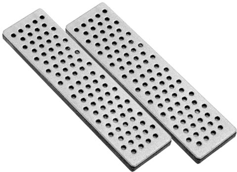 PATIKIL 100mm Extra-Grossola Sci Snowboard Pietra Diamantata 2pz Sci Lama Affilatrice Diamante Lama Lime Snowboard Pietra per Affilare Nero