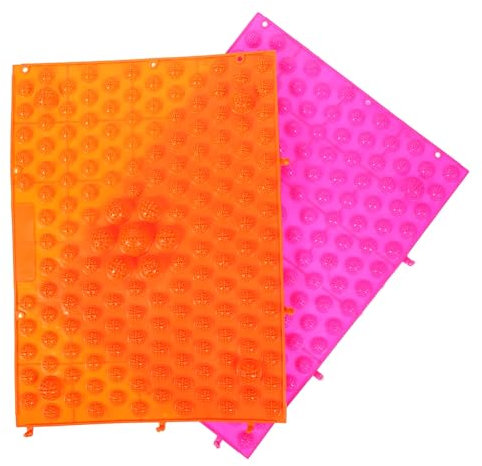 Anneome Lot De 2 Tapis De Massage En Bois Pour Les Pieds Pour La Réflexologie Et Lacupuncture À Usage Domestique Pour Améliorer La Circulation