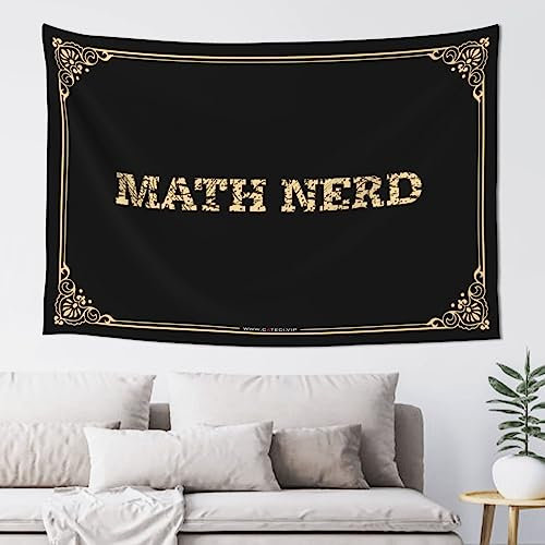 Vintage Bar Decor Math Nerd Tapisserie Man Cave, Zubehör und Dekoration für Ihr Zimmer (100 x 150 cm)