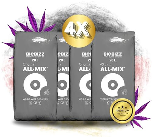 TronicXL All Mix Grow Terra per coltivazione e fioritura Allmix Autoflower 4 sacco da 20 litri = 80L Growerde Grower compatibile con accessori Growbox