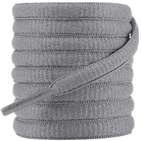 Dafannis Cordones ovalados para zapatos deportivos, 2 pares de cordones semicirculares para zapatillas, zapatillas de correr, zapatillas de baloncesto y zapatillas de deporte