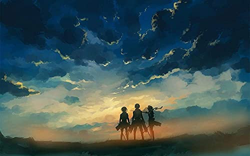 Puzzles für Erwachsene 1000 Teile Anime Attack On Titan Puzzles für Kinder Lernspielzeug Intellektuelles Spiel Geschenk Teens DIY Home Entertainment38x52cm