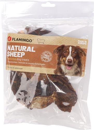 Flamingo Leckerli Hund – Snack Nature Schafshoden – 150g – glutenfrei – ohne Zuckerzusatz – naturbelassener Hundesnack