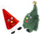 Homoyoyo 2stücke Animierter Weihnachtsbaum Mit Musik Und Tanzender Weihnachtsmütze Batteriebetriebenes Weihnachtsdeko-Spielzeug Für Festliche Anlässe Zuhause Schule Und Büro