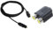 rieder 1 Pcs 3 FT 1.1M Metre Digital Fibre Optical Audio DVD Cable & 1 Pcs 3.5mm Female Jack to Dual Female Phono Adapter