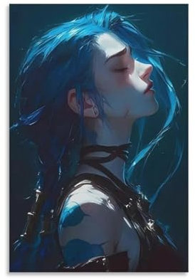 NSKDJSE Poster su tela Arcane Jinx (5), decorazione per camera da letto, ufficio, camera da letto, regalo, 30 x 45 cm