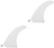 Toddmomy 2 Stück Surfbrettflosse Surfer Planke paddeln Brett fin Surfen aufblasbares Surfbrett aufblasbares Surfboard Wasserabscheider für Surfbretter Surfbrett-Ersatz 30% Glasfaser Weiß