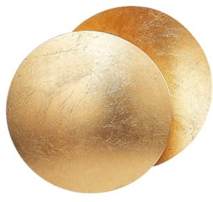 TPWEWRX Nordisch Modern Wandleuchte Kreative Eclipse Wandleuchten Wohnzimmer Schlafzimmer Art Deco Mond Wandleuchter Flur Beleuchtungsarmaturen (Brass,25cm)