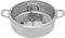CHIMHOON Olla de acero inoxidable 304 de 32 cm, olla de acero inoxidable con divisor, olla caliente con tapa de cristal, para cocinas en restaurantes, apartamentos, etc