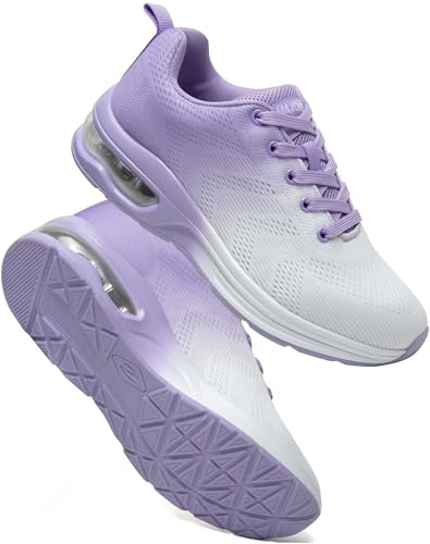 Laufschuhe Damen Turnschuhe Sportschuhe Damen Sneaker Luftpolster Stoßdämpfend Joggingschuhe Orthopädische Schuhe Leichte rutschfest Hallen Fitnessschuhe Atmungsaktiv Walkingschuhe Womens Trainers