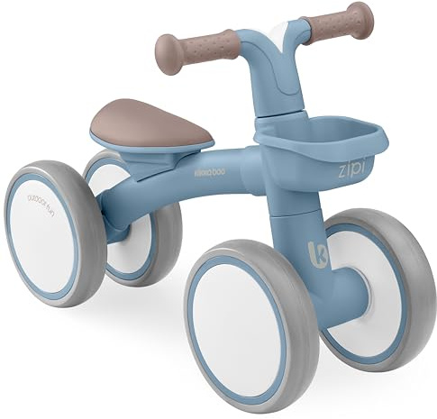 KikkaBoo ZIPI Fahrrad Ohne Pedale, Laufrad mit Korb, Einstellbar, Kinderspielzeug, Baby-Geschenk