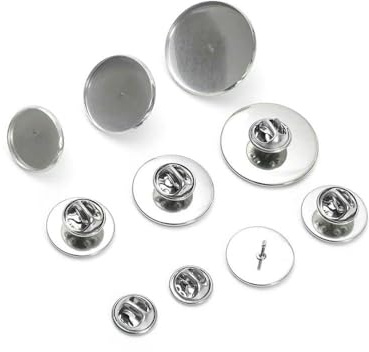 20 pièces en acier inoxydable adapté 6-30mm Cabochon broche support de Base bijoux à bricoler soi-même faisant trouver(10mm)