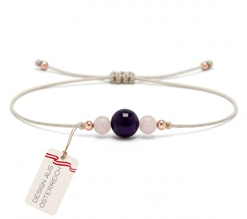 Edelheim Edelsteinarmband Damen I Zartes, zeitloses Naturstein Armband im minimalistischen, hangefertigtem Stil by Kara Designs