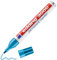 edding 3000 Permanentmarker - hell-blau - 1 Stift - Rund-Spitze 1,5-3 mm - schnell trocknender Permanent Marker - wasserfest, wischfest - für Karton, Kunststoff, Holz, Metall - Universalmarker