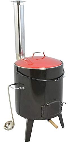 ACTIVA Gulaschkanone [14L] - Hochwertiger Gulaschkessel emailliert I Inkl. Schöpfkelle, herausnehmbarer Topf und Deckel