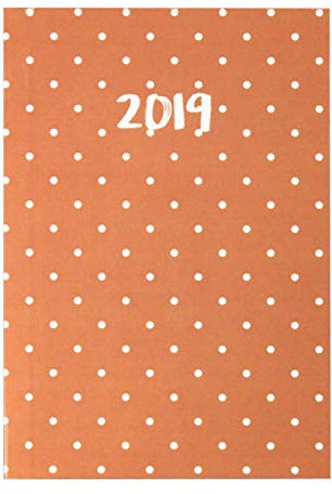 Idena 11317 - Minitimer 2019, FSC-Mix, flexibel, 150 Seiten, Punkte