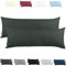 CelinaTex Active Seitenschläferkissen Bezug Doppelpack Set 40x200 anthrazit grau Baumwolle Jersey Stillkissen Kissenhülle 5001568