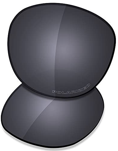 Saucer Premium Ersatzgläser für Oakley Latch OO9265 Sonnenbrillen High Definition - Shield Black Polarisiert