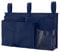 PACOLO Caddy Hanging Organizer Bedside Storage Bag, 600D Oxford Cloth with Hook&Loop for Bunk and Hospital Beds,Dorm Rooms Bed Rails(8 Pockets) (Navy Blue)