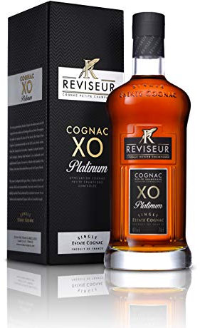 Réviseur, Cognac XO Platinum 70cl, 40% alc, Single Estate Cognac Cru Petite Champagne.