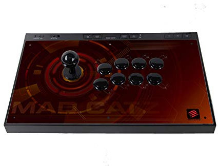 Mad Catz T.E.3 Fighting Stick Arcade Compatible PC, PS4, Nintendo Switch, Xbox Series S & X - Stick et Boutons Sanwa - Fightpad pour Jeu de Combat, Street fighter 6, Tekken, Super Smash Bros