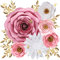 Papierblumen-Dekorationen für die Wand, große 3D-künstliche Blume, Wanddekoration, Babyzimmer, Mädchen, Jungen, Kinderzimmer, Brautdusche, Hochzeitsdekoration, Party-Hintergrund