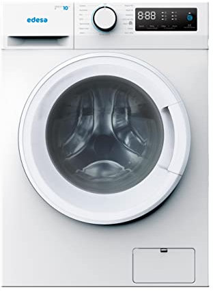 Edesa Lavadora de Libre Instalación, Modelo EWF 1710 WH - Carga Frontal, Capacidad de 1 a 10 Kg, 15 Programas de lavado, Acabado en Color Blanco, Clase de Eficiencia Energética B